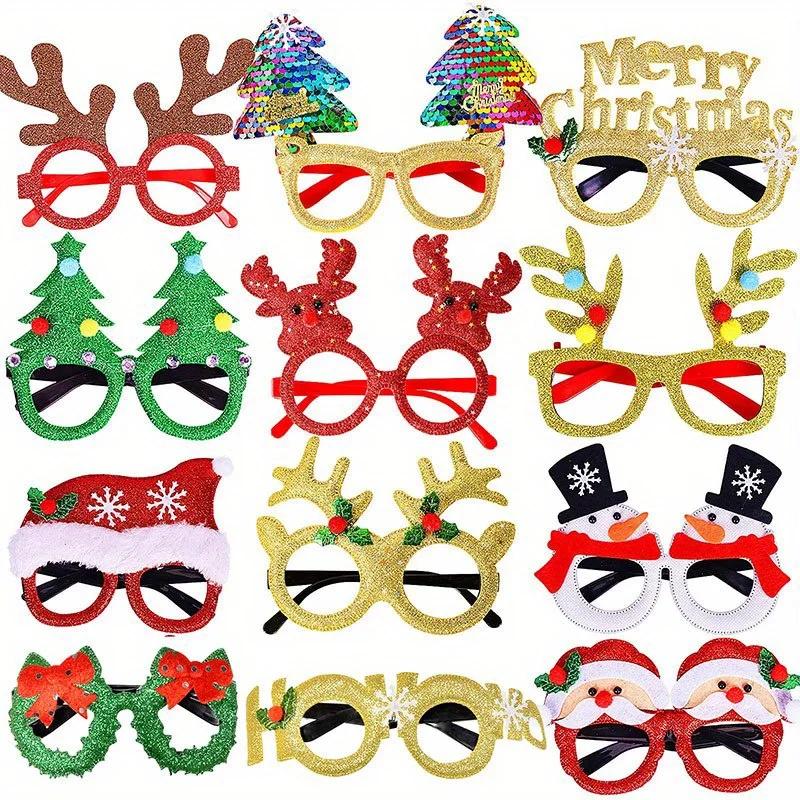 12 штук блестящих бокалов - Идеальный подарок для праздничных вечеринок и festive Рождественских празднований, забавный набор для вечеринок, украшение