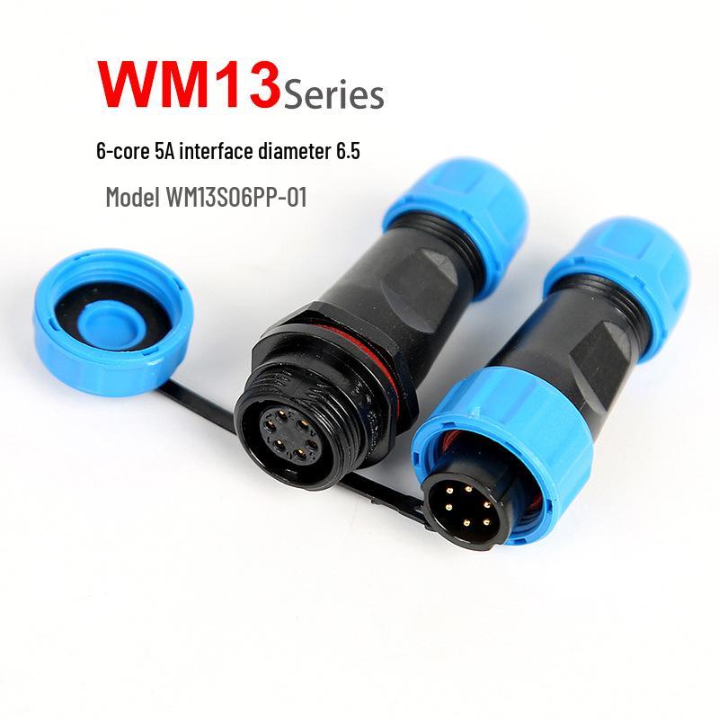 SP13 Waterproof Aviation Plug Socket Connector (2 to 9-pin Options)