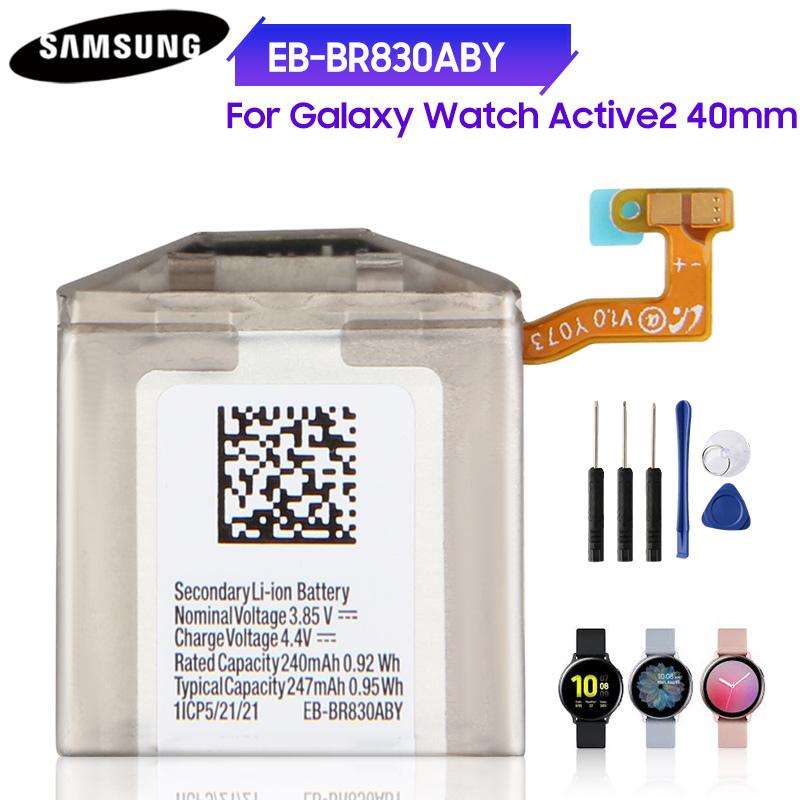 Originele Vervangende Batterij EB-BR830ABY Voor Samsung Galaxy Watch Active2 40mm SM-R835 SM-R830 Watch3 41mm SM-R850 R855 247mAh