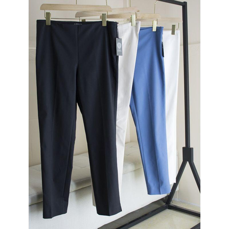 [M] Cotton Blended Classy Simple Style Pull-up Cropped Pants