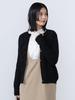 Knit Front Lace Knit Cardigan BLACK ONE SIZE [Beams Heart] L/S Women's