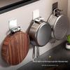 Wall-Mounted Cutting Board Holder with Heavy-Duty Load Bearing, No-Hook Installation