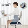Durable Memory Foam Seat Cushion Ultra Soft Breathable Car Seat Pad Rebound Anti-Slip Waist Cushion for Long Sitting