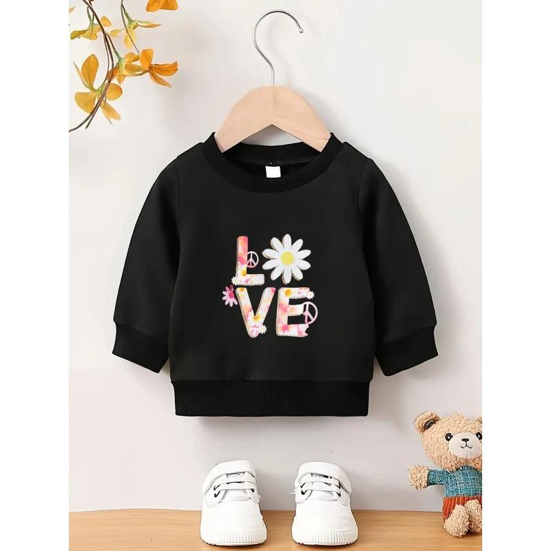 European Sizes Unique and Innovative Printed Pattern, Comfortable and Simple Spring and Autumn Baby Thin Versatile Round Neck Hoodie for Baby Kids