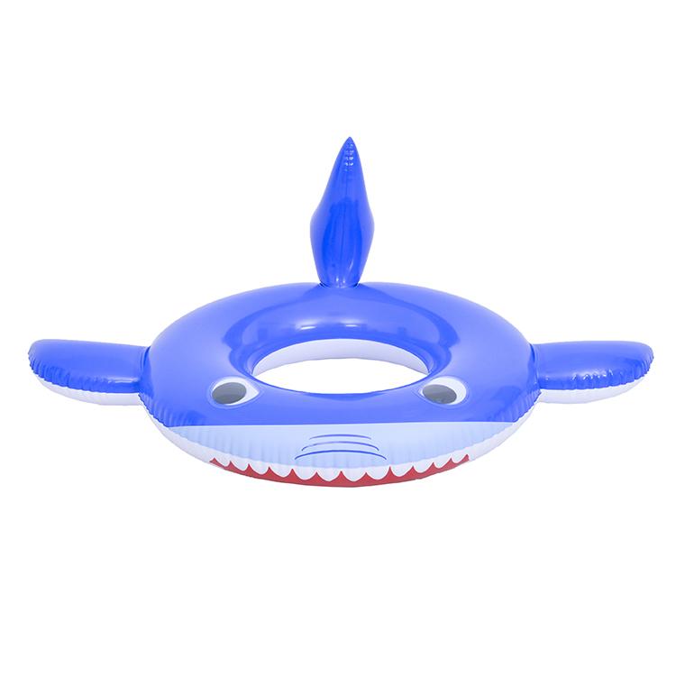 Small Size Shark Swim Ring Inflatable Swimming Pool Float for Kids