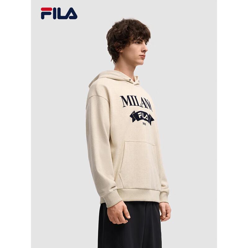 FILA Men s Hooded Casual Loose Knit Long-Sleeve Sweatshirt L