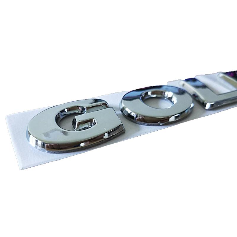 2026 Hot VOLKSWAGEN 1pc Car Sticker Rear Trunk Word Logo Emblem Chrome Letters For VW GOLF 4 5 6 7 GTI R-Line R32 MK4 MK5 MK6 MK zk4