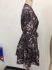 New Retro Floral Print Lantern Sleeve Women's Dress