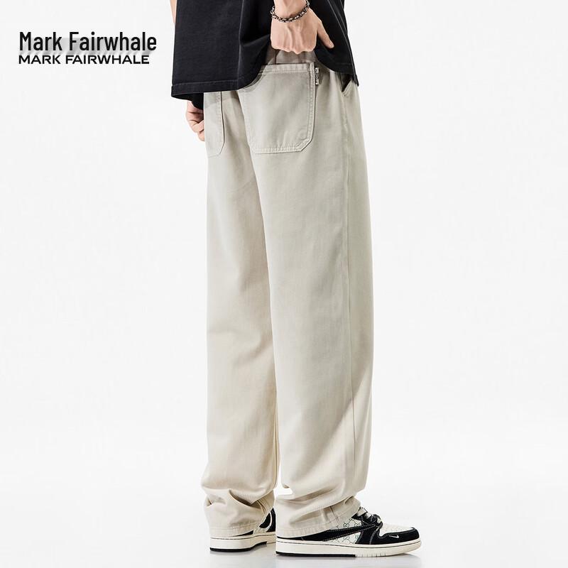 Mark Fairwhale Men's Loose Straight-Leg Cotton Jeans