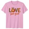 Love Fall Yall TShirt Pumpkin Leopard Autumn Thanksgiving Gift For Him And Her