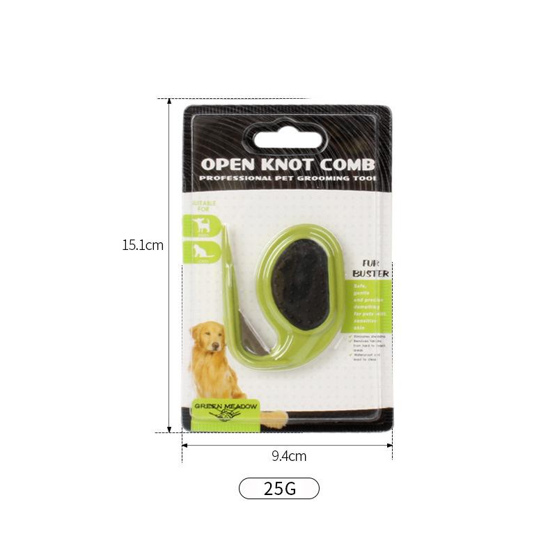 Pet Hair Removal Comb for Cats and Dogs - Detangling & Grooming Tool