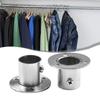 19.5mm Closet Rod Brackets 22.5mm 26mm Closet Clothes Flange High Quality Holder Socket Stainless Steel Bracket