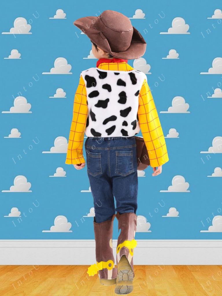 Toy Story Unisex Cosplay Costume [IntoU] Woody-style Children's (100)