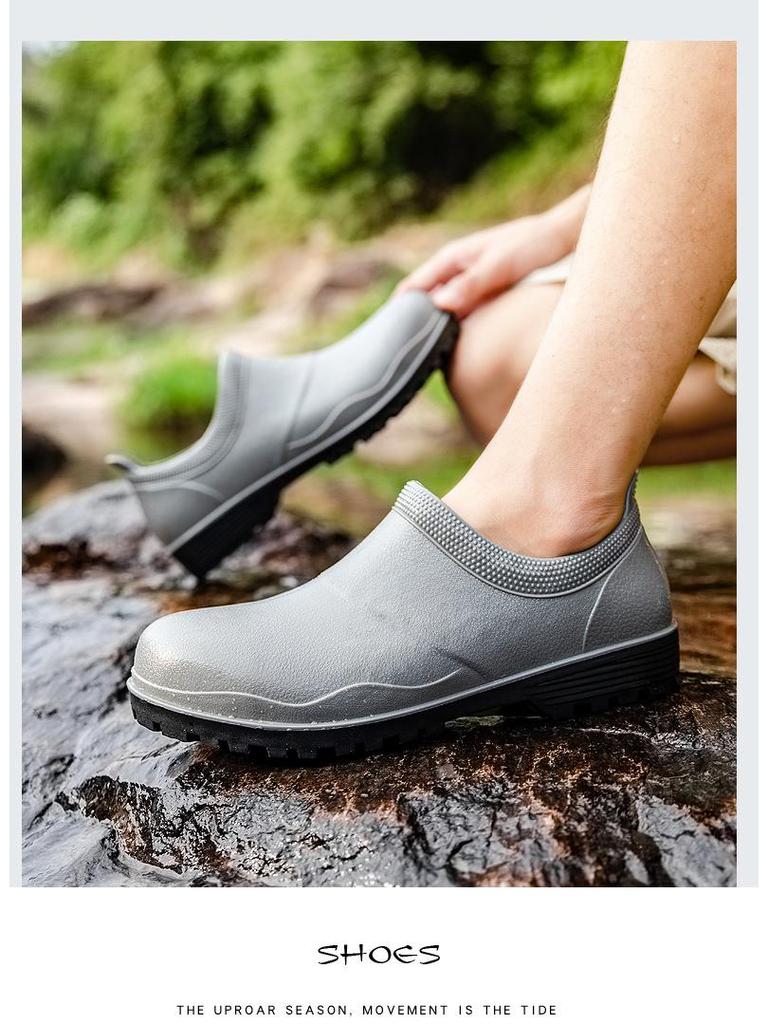 Men's Steel Toe Waterproof Construction Boots - Anti-Smash, Anti-Nail, Non-Slip, Wear-Resistant.