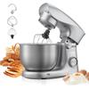 VEVOR Stand Mixer, 4.2 L Electric Kitchen Mixer, 1500W Dough-Mixer, 10 + Pulse Speeds Tilt-head Food-Mixer with Stainless Steel Bowl, Dough Hook