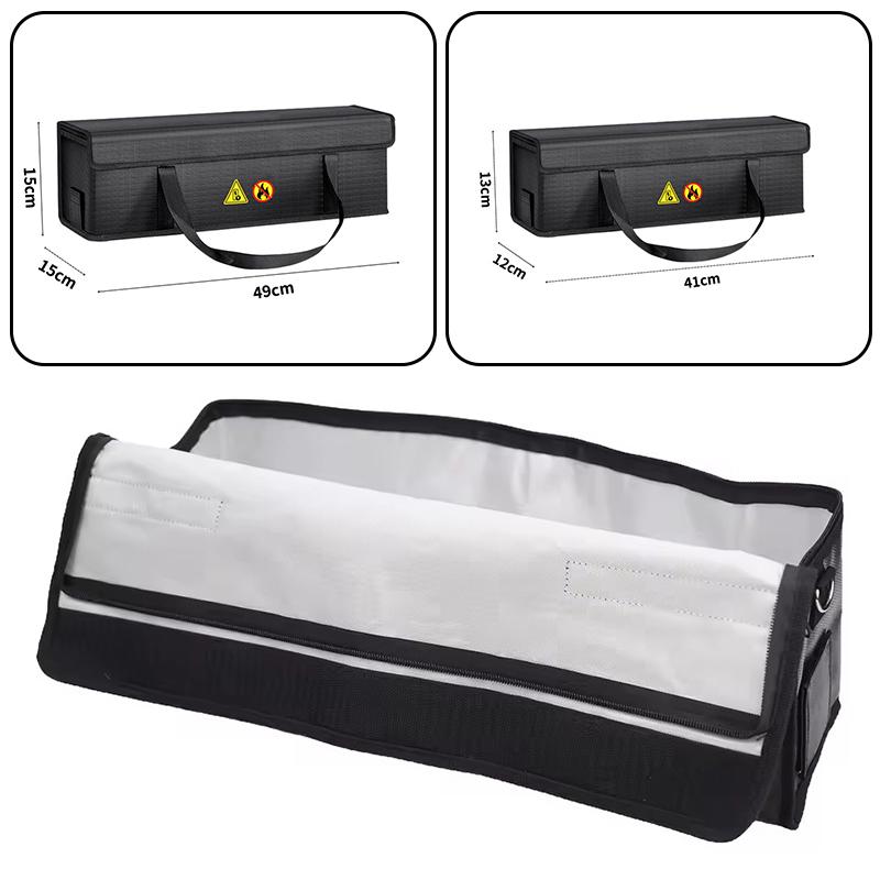 Torba do przechowywania baterii roweru elektrycznego, ognioodporna, przeciwwybuchowa, etui ochronne Lipo do ładowania do e-roweru, wodoodporna torba