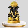 Schwarze Ganesha-Idol für Auto-Armaturenbrett-Artikel: Ganesh Ji, Ganpati Bappa Murti für Heimdekoration