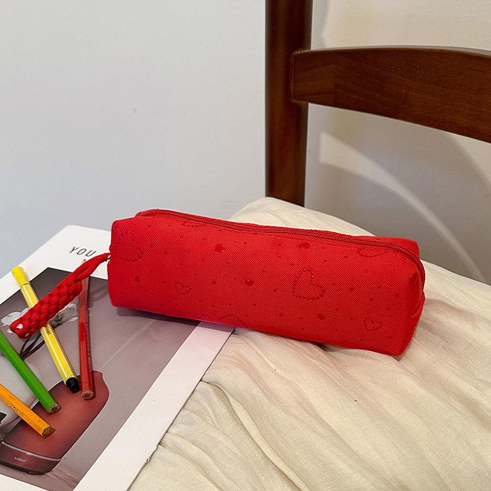 Large Capacity Pen Bag Canvas Pencil Pouch Multi-functional Pencil Case  Gift
