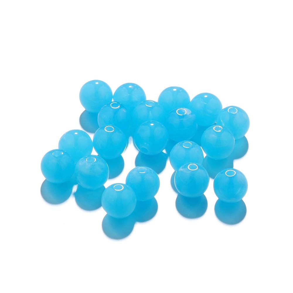 100-200Pcs Colorful Round Imitation Natural Stone Bead Loose Spacer Bead For DIY Necklace Bracelet Jewelry Making Supplies