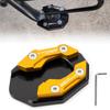 RACEAST Motorcycle Side Stand Plate Kickstand Plate Pad End Aluminum Alloy CNC Anti-Slip Side