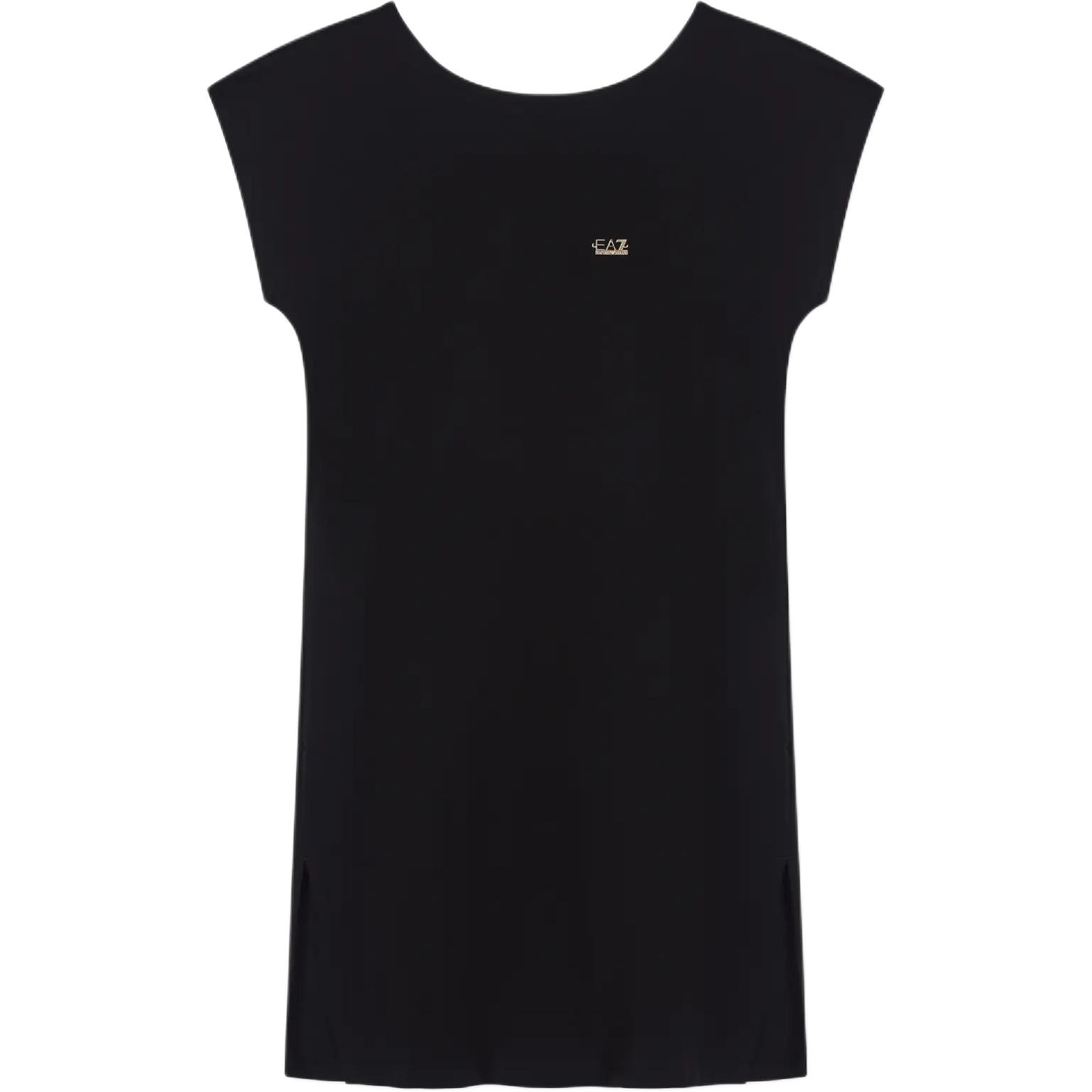 

Emporio Armani EA7 Платье-футляр с коротким рукавом, круглым вырезом, на спине вырез, женские платья 7W001478-AF10373-UC001 S