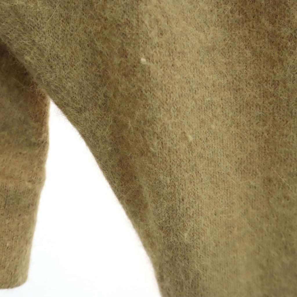 SHAREEF Gemaakt in Japan Angora Blend Trui met lange mouwen 1 Beige gebreid Heren Gebruikt