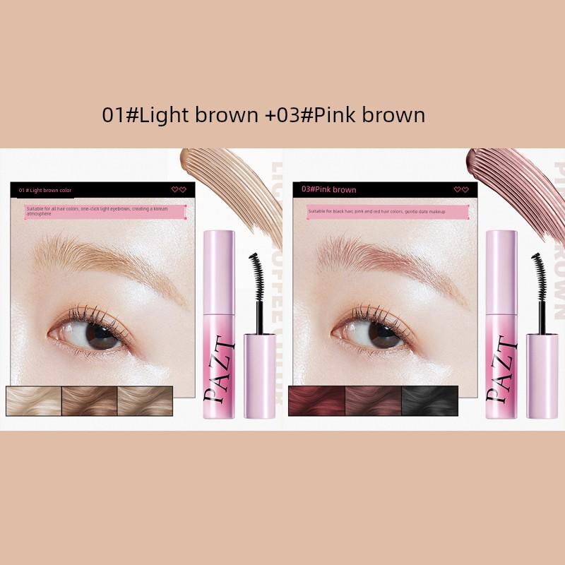 Eyebrow Cream Waterproof Sweatproof Not Smudge Long Lasting Hair-Styling Eyebrow Plaster Eyebrow Powder Stereo Wild Flat Eyebrow Nature Brown