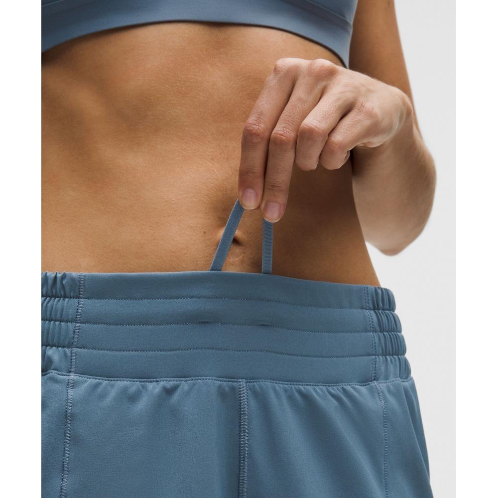 Lululemon Hotty Hot High Rise Lined Short 4  Steel Blue