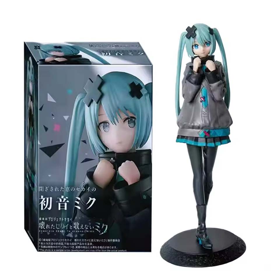 New Genuine Sega Colorful Stage The Movie A Miku Who Can't Sing Luminasta Hatsune Miku PVC Original Anime Figure Model Toys Gift