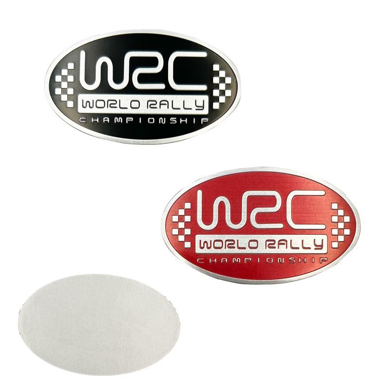 3D Aluminium Car Styling World Rally Championship Universal Universal Adhesive Emblem Trunk Fender Badge Car Accessories