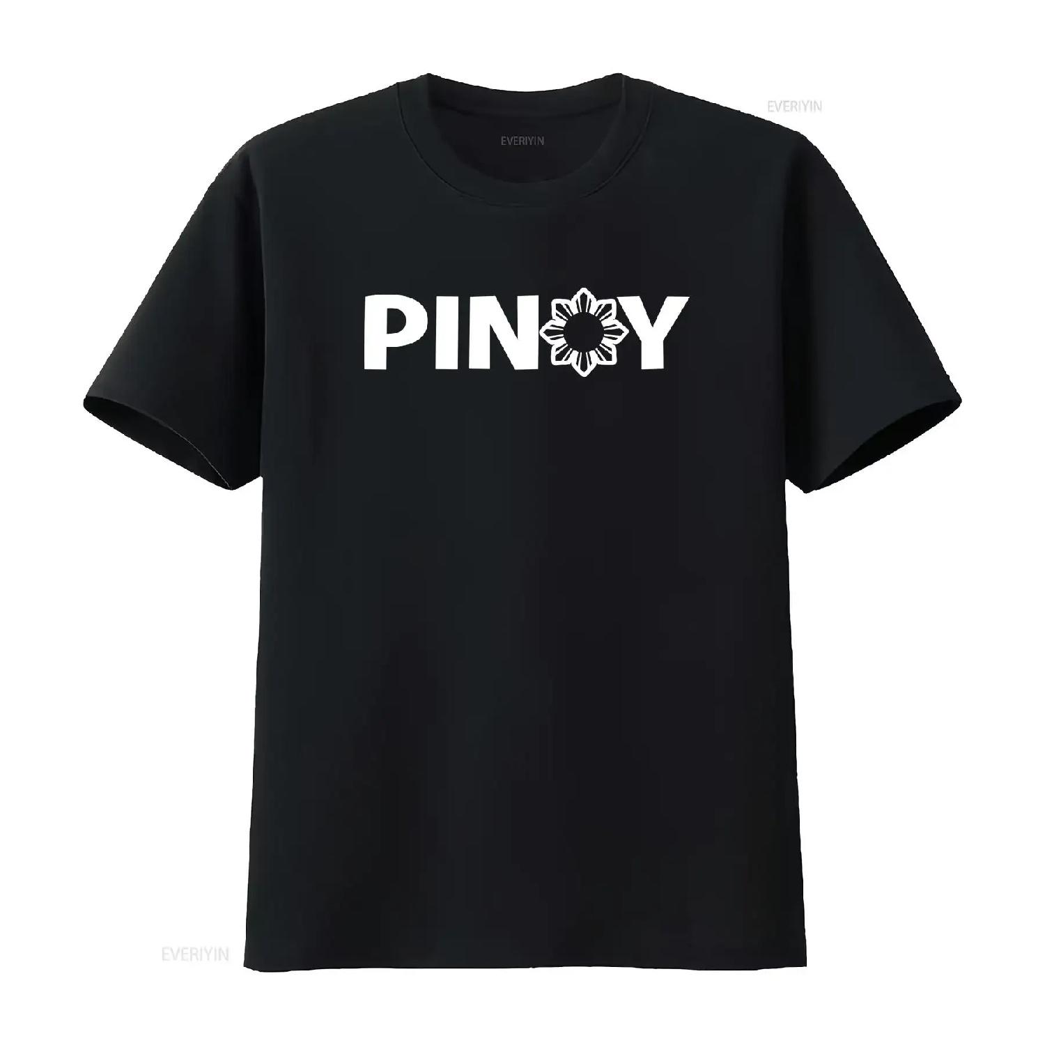 

Pinoy T Shirt Filipino Philippines for Him Her or Adult vintage Washed Unisex Stylish fashion Soft Casual Slightly Versatile S чёрный