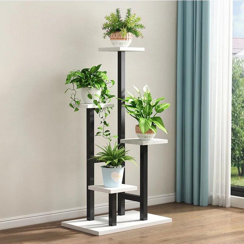 Flower Rack Multi Flower Vase Rack Simple Shelf Storage Stand For Flowers Indoor Plant Stand Simple Shelf Storages Pot Holder