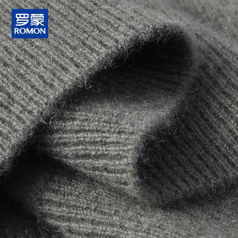 Romon Men's 100% Pure Cashmere Half-Zip Sweater