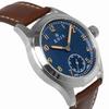 KNIS Retro Military Watch for Sapphire 10 ATM Water Blue Brown Leather (Nis) Japanese-made Men, Glass, Resistant, Dial, Strap, KN003-BLBRLE