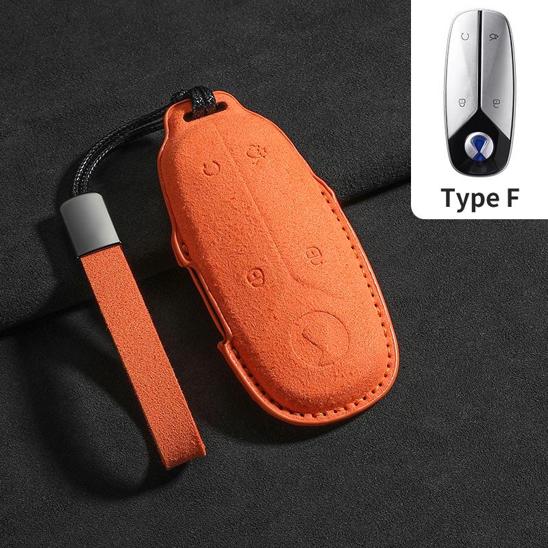 Denza D9 & X Suede Key Bag: Special Lock Key Case for N7/N8 Cars