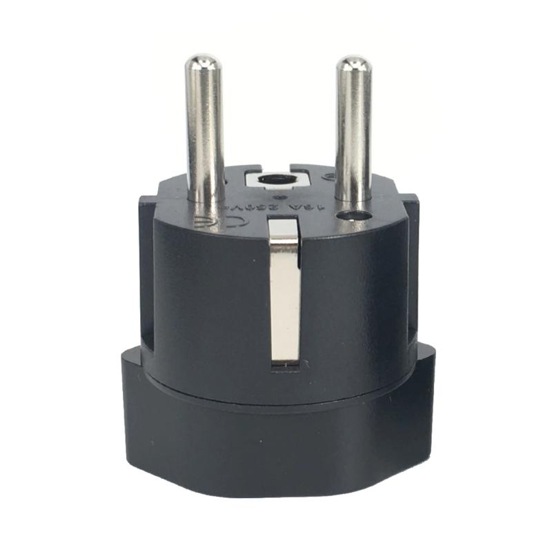 Swiss to European Plug Adapter Power Socket Connector Travel 250V Adapter Socket Portable Power Converter White Black