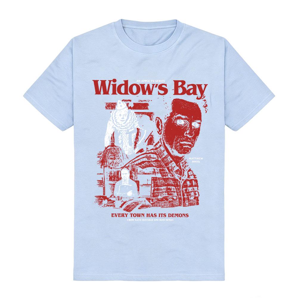 Unisex Streetwear Widows Bay TV Print T-Shirt Sommer Rundhals Mode Grafikdruck T-Shirts Kurzarm Baumwolle Weiche T-Shirts