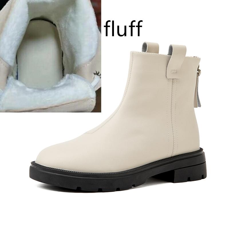 Fashion AIYUQI Ankle Boots Women 2024 New Anti-slip Genuine Leather Women Short Boots  Fashion British Style Winter Chelsea Boots Women