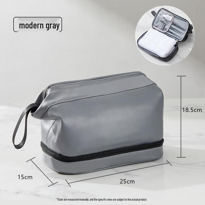 Men s Double-Layer Travel Toiletry Bag