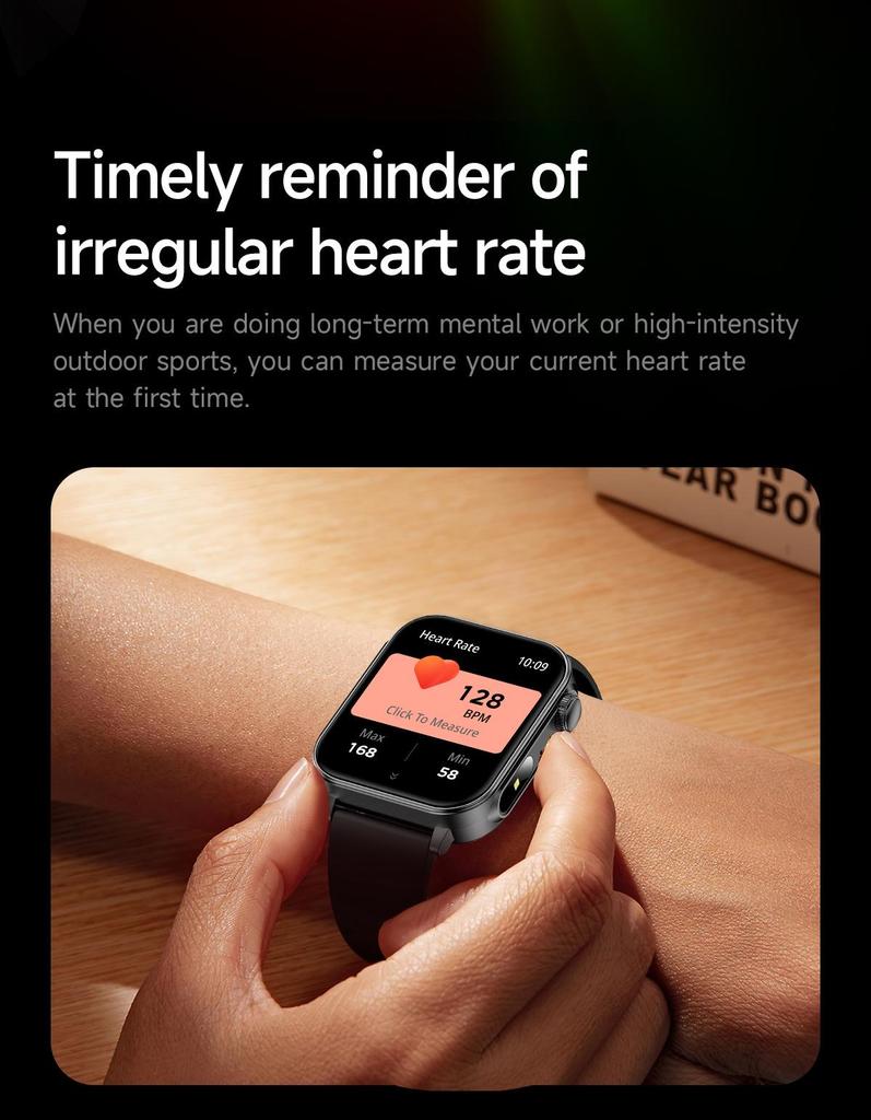 V96 Bluetooth Smartwatch: 1,83"-Bildschirm, Outdoor-Sport, Herzfrequenz- und Blutdrucküberwachung