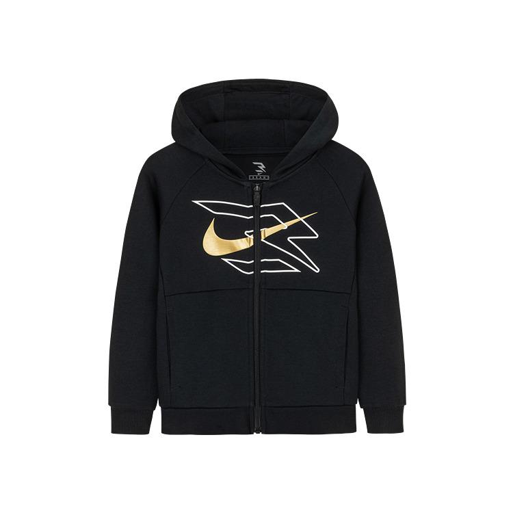 Nike Mikina Ležérní Sportovní Všestranná Pohodlná Dětské mikiny Černá N32512367GS-002