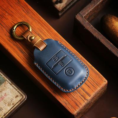 Passend für Kia Schlüsseltasche k3k4k5kx3kx5 neue Smart Running Leder Schlüsseletui Crazy Horse Leder Schlüsseletui