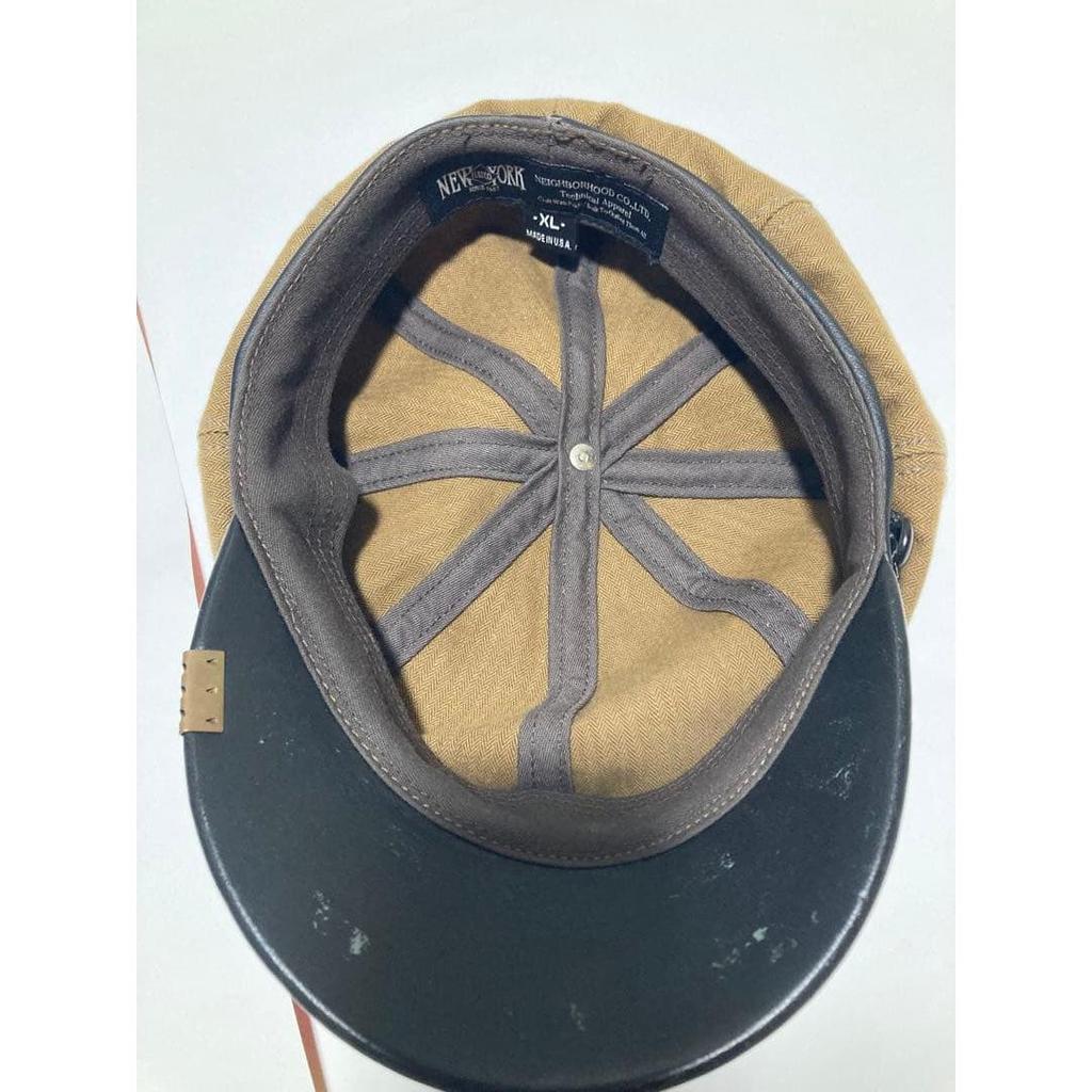 Used NEIGHBORHOOD Casquette Herringbone Leather XL