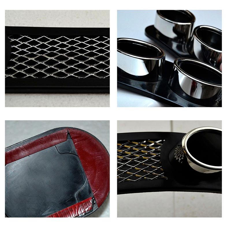 2 Peças/Conjunto Universal Carro Auto Estilo Grade Decorativa Falsa Saída de Ar Tubo Silenciador de Escape Fita Adesiva Modificação de Carro