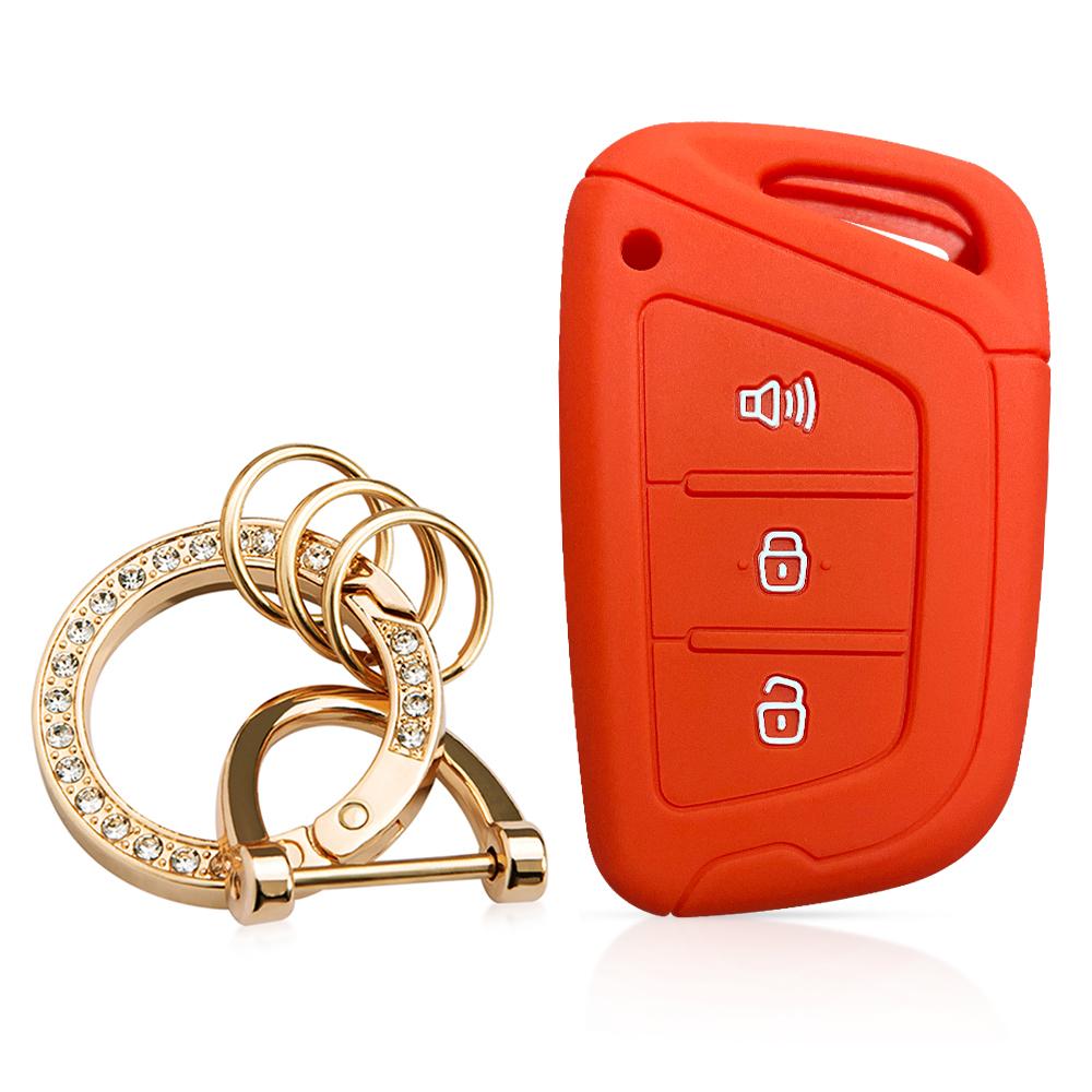 Silicone Car Key Case Keychain Holder Key Cover Fob For JAC JS4 J7 E-JS4 S2 S3 S4 S5 S7 JIAYUE A5 X4 X7 IC5 IEV T50 T8 Refine M6
