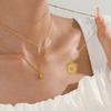 Fashion Double Layer Star Pendant Necklace 14K Gold Minimalist Design Versatile Women's Jewelry