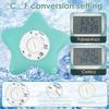 Ice Bath Thermometer with Timer Waterproof Floating Cold Plunge Thermometer, Water Thermometer for Ice Bath Tub Swimming Pool
