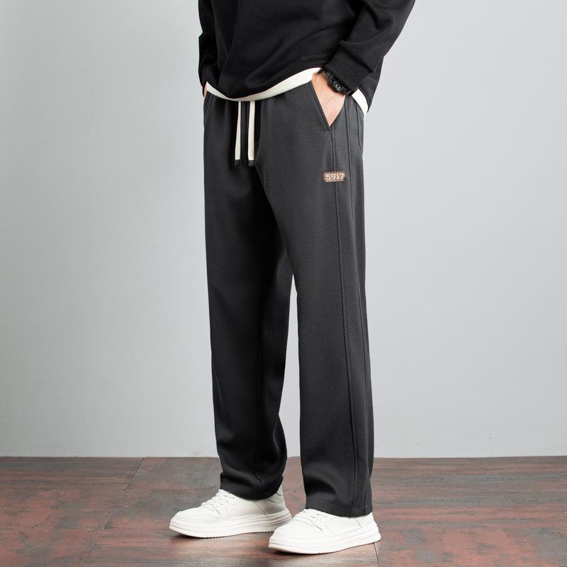 Stilvolle und einfache Gesundheitshose Herren Locker geschnittene gerade Jogginghose Weitbeinige Freizeithose