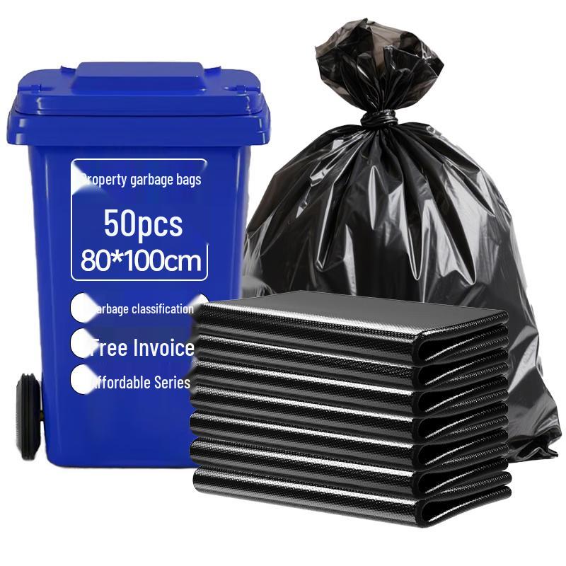 

Сверхпрочные черные мусорные мешки Bendi очень большого размера с плоским дном