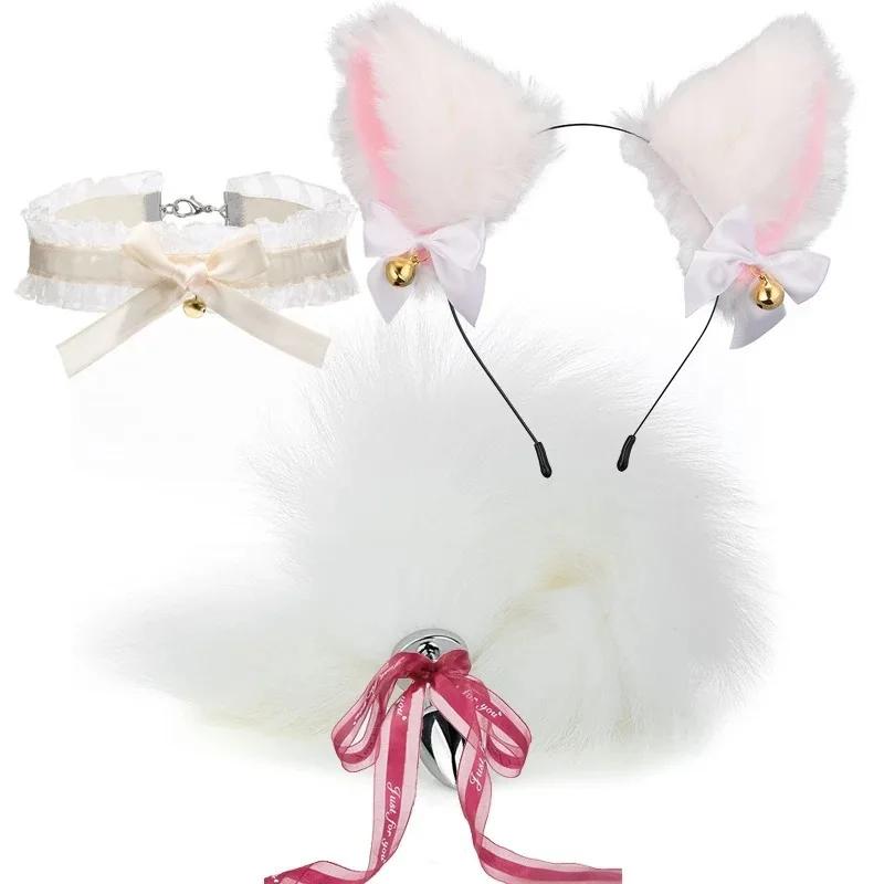 Cute Fashion Hair Decor 2pcs/1Set  Beautiful Role-playing Cat's Ear  Masquerade Role-playing Accessories Bow Knot Bell Headdress